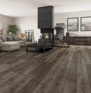 dark gray hardwood flooring wichita
